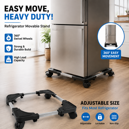 Adjustable Heavy-Duty Appliance Moving Stand Base