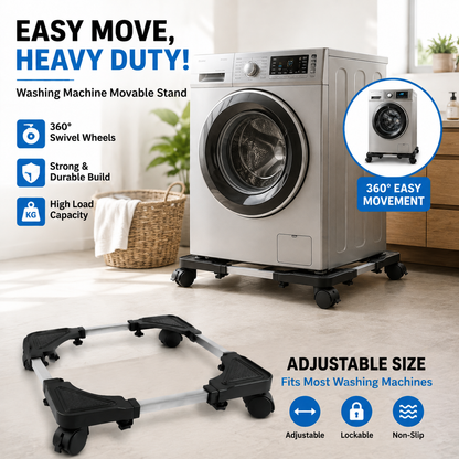Adjustable Heavy-Duty Appliance Moving Stand Base