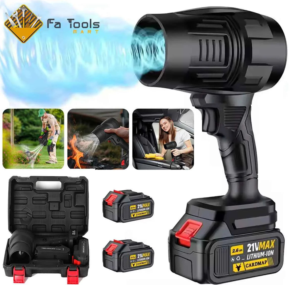 Nozzle attachments for the cordless air duster