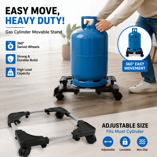 Adjustable Heavy-Duty Appliance Moving Stand Base