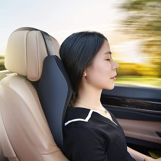 Black memory foam car seat headrest neck pillow