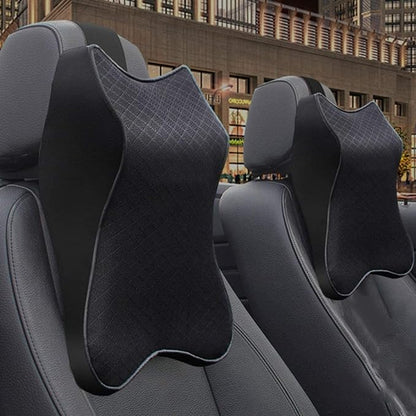 Side view of the memory foam car neck pillow
