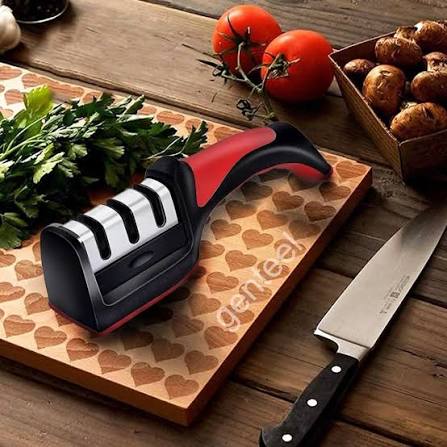 ProEdge three-stage knife sharpener on a countertop