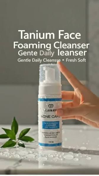 Foaming cleanser pump dispensing foam