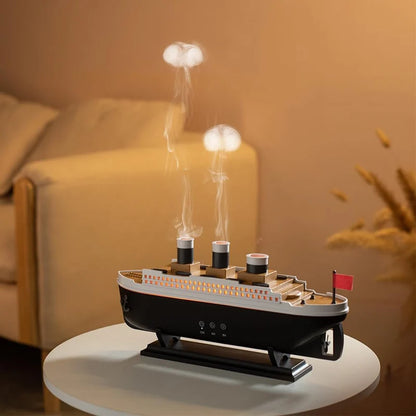 Aroma diffuser on a bedside table