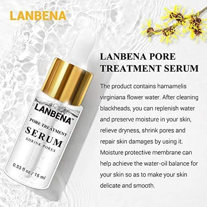 Pore serum being applied to facial skin