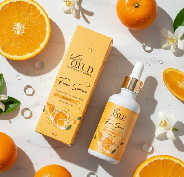Close up of the vitamin C serum dropper
