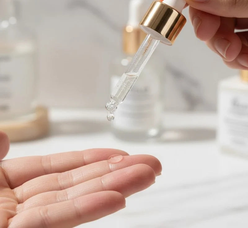 O.E.L.D serum bottle with packaging box