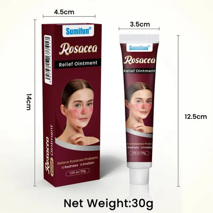 Soothing ointment jar with the lid removed